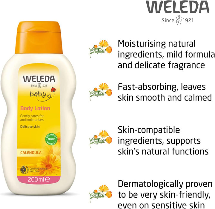 Weleda Baby Calendula Body Lotion (200ml) Baby Skincare