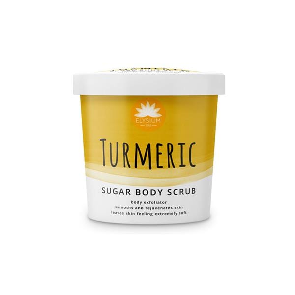 Elysium Turmeric Sugar Body Scrub Bath and Shower