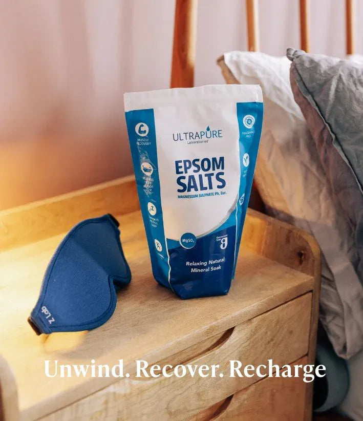 UltraPure Epsom Salts 1kg Bath and Shower UltraPure Epsom Salts 1kg | Bath Soak &amp; Foot Care Ireland