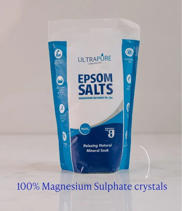 UltraPure Epsom Salts 1kg Bath and Shower UltraPure Epsom Salts 1kg | Bath Soak &amp; Foot Care Ireland