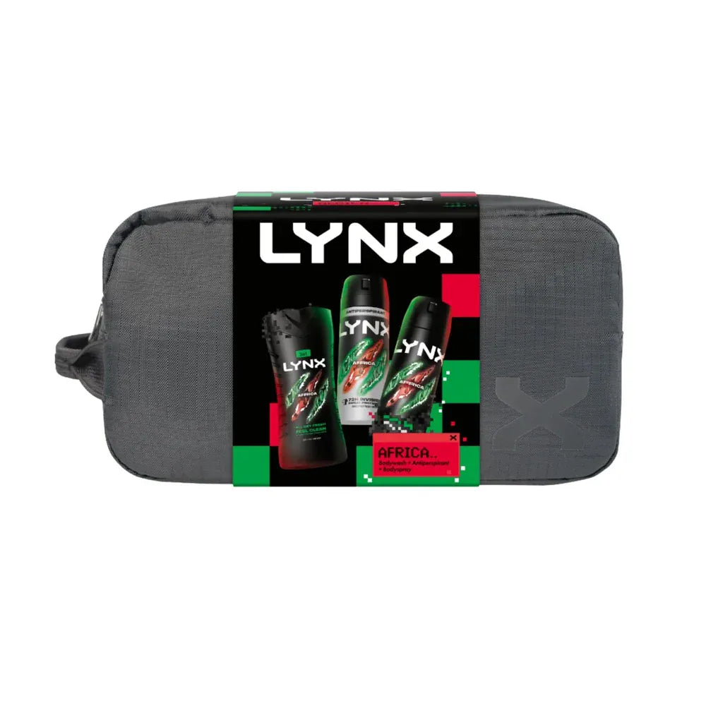 Lynx Africa Wash Bag Giftset Bath &amp; Body Gift Sets Lynx Africa Wash Bag Giftset