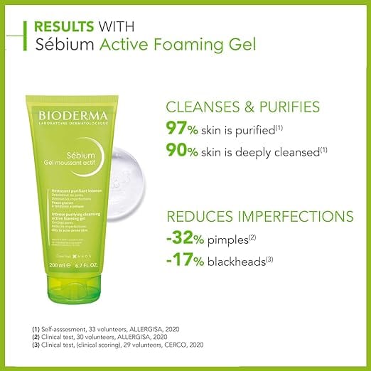 Bioderma Sebium Actif Intense Purifying Foaming Gel Cleanser 45ml