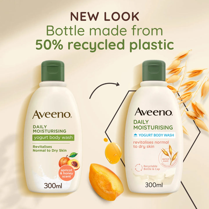 Aveeno Daily Moisturising Yoghurt Body Wash Apricot &amp; Honey 300ml Body Aveeno Daily Moisturising Yoghurt Body Wash Apricot &amp; Honey 300ml