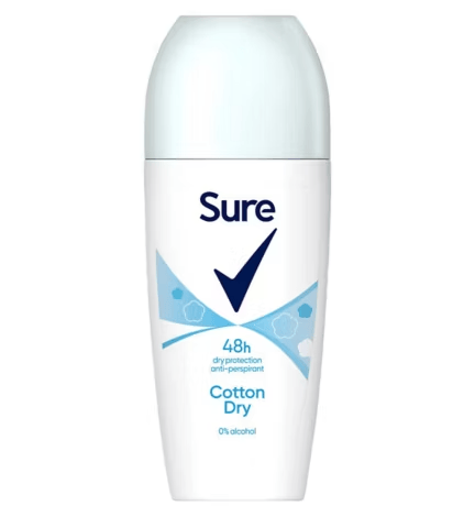 Sure Women Antiperspirant Roll On Cotton Dry 50 ml Body Care Sure Women Antiperspirant Roll On Cotton Dry 50 ml