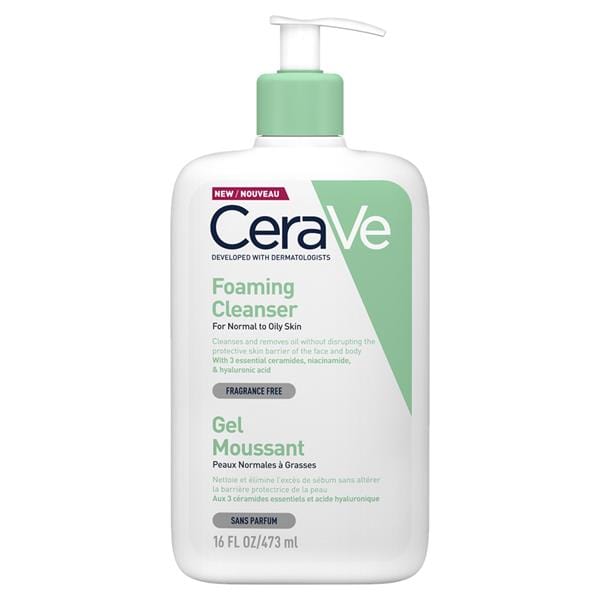 CeraVe Foaming Cleanser (473ml) Cleansers and Brushes