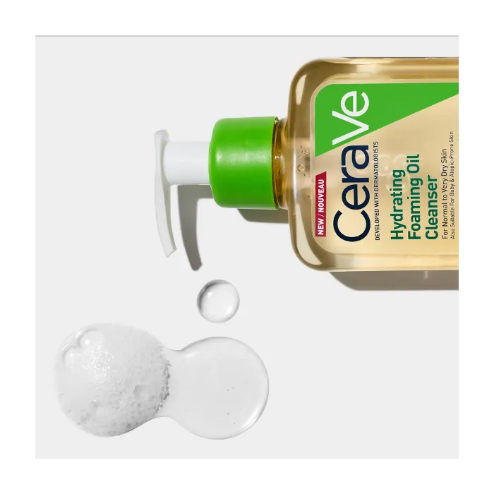 CeraVe Hydrating Foaming Oil Cleanser 236ml Cleansers and Brushes CeraVe Hydrating Foaming Oil Cleanser 236ml