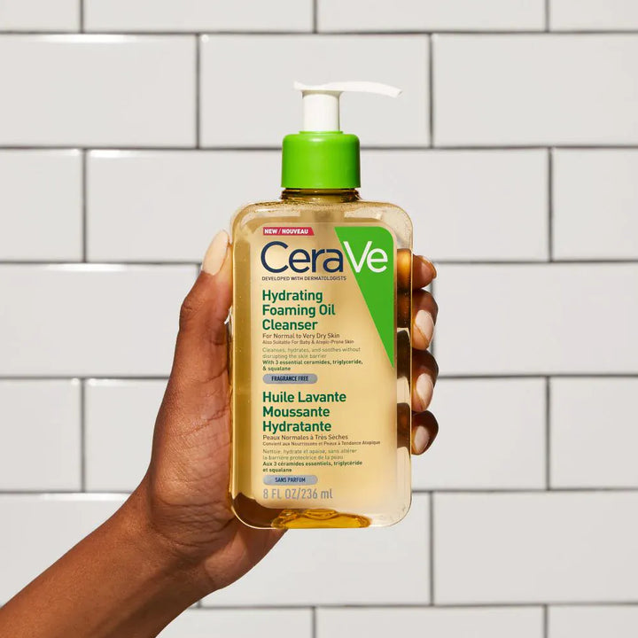 CeraVe Hydrating Foaming Oil Cleanser 236ml Cleansers and Brushes CeraVe Hydrating Foaming Oil Cleanser 236ml