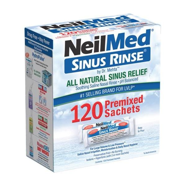 Neilmed All Natural Sinus Rinse Premixed Sachets (120) Cold and Flu