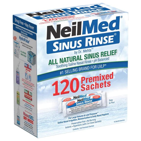 Neilmed All Natural Sinus Rinse Premixed Sachets (120) Cold and Flu