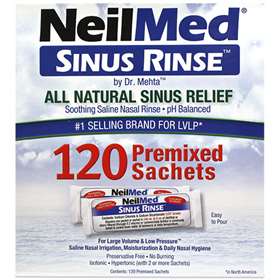 NeilMed All Natural Sinus Rinse Premixed Sachets 120 Cold and Flu NeilMed Sinus Rinse Sachets 120 | Saline Nasal Irrigation