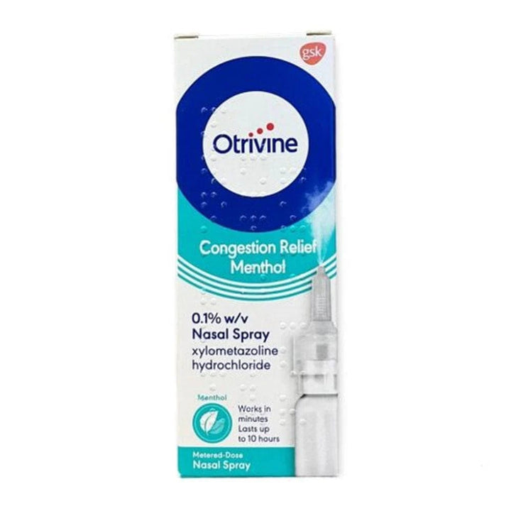 Otrivine Congestion Relief Menthol Nasal Spray 10ml Cold and Flu