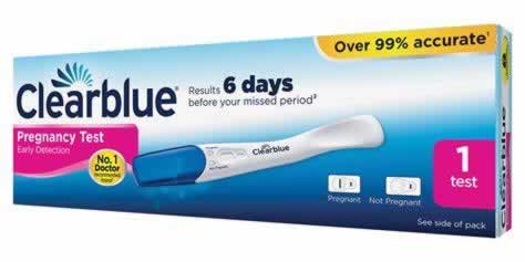 Clearblue Visual Pregnancy Test - Results 6 days before ~ One Test Conception