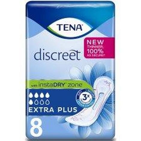 TENA Discreet Extra Plus Incontinence Pad (8) Continence Care