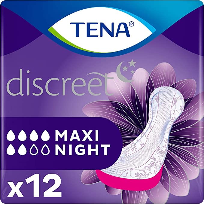 Tena Discreet Maxi Night Duo (12) Continence Care