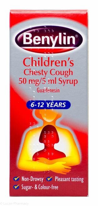 Benylin Chesty Cough Syrup for Children (125ml) Cough PA0330/026/001