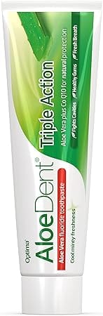 Aloe Dent Aloe Vera Triple Action Flouride Toothpaste 100ml Dental