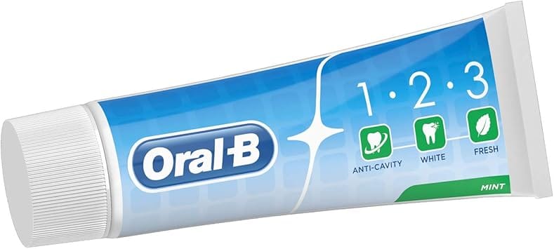 Oral-B Manual 1 2 3 Fresh Mint Toothpaste 75ml Dental Oral-B Manual 1 2 3 Fresh Mint Toothpaste 75ml