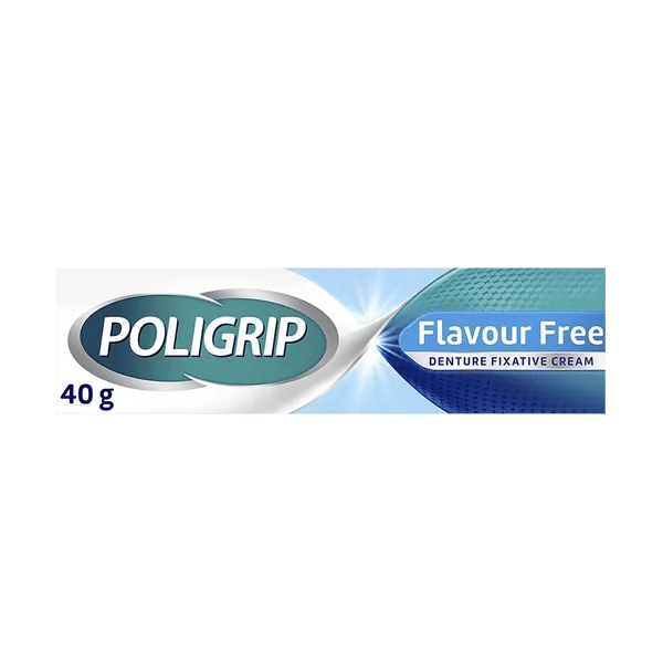 Poligrip Fixative Cream Flavour Free (40g) Dental