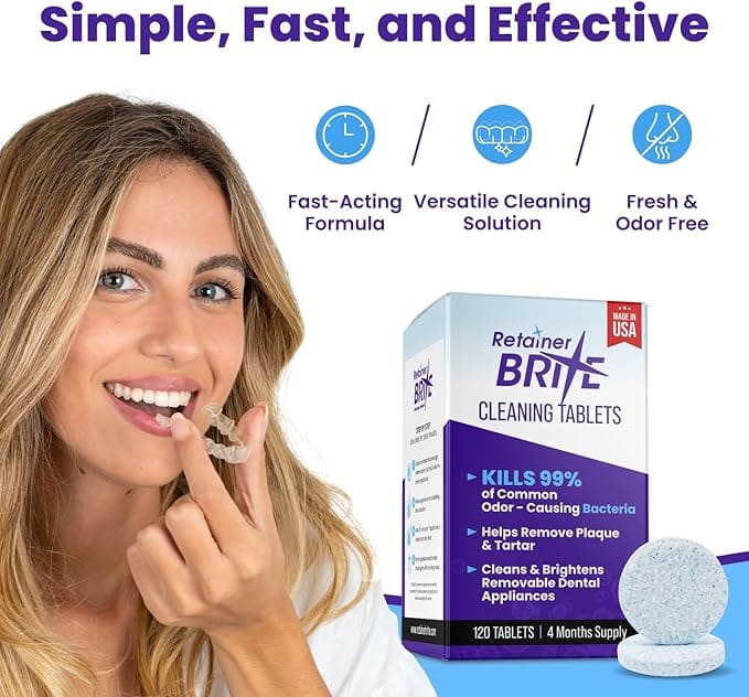 Retainer Brite Dental Cleaning Tablets 36 Dental Retainer Brite Dental Cleaning Tablets 36 | Retainer &amp; Aligner Cleaner | Lir Pharmacy