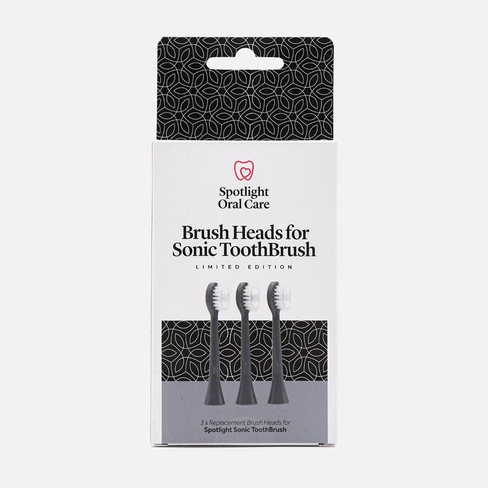 Spotlight Oral Care Graphite Grey Sonic Toothbrush Replacement Heads Dental