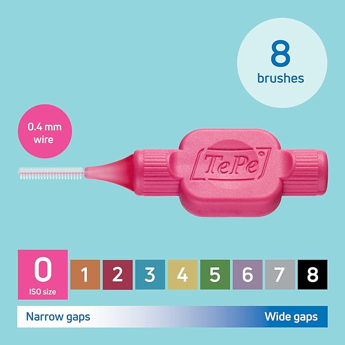 Tepe Interdental Brush - 0.40mm Size 0 Pink Dental