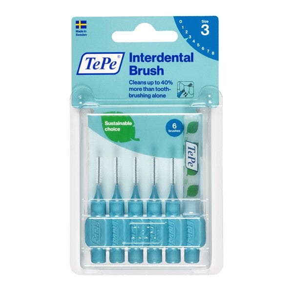 Tepe Interdental Brush - 0.6mm Size 3 Blue (6) Dental