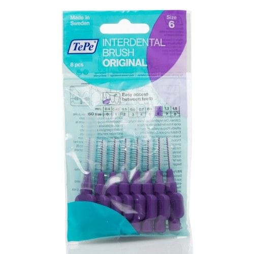 Tepe Interdental Brush 1.1mm Size 6 Purple (8) Dental