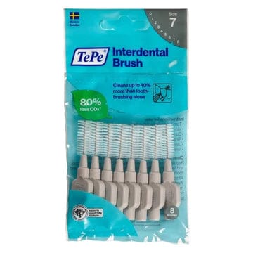 Tepe Interdental Brush - 1.3mm Size 7 Grey (8) Dental