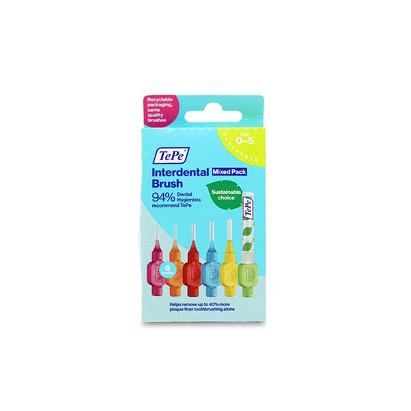 TePe Interdental Brushes Mixed Pack (6) Dental TePe Interdental Brushes Mixed Pack (6)