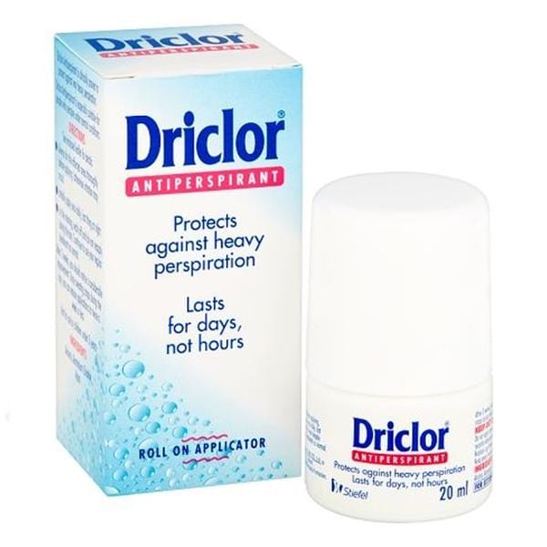 Driclor AntiPerspirant Roll On (20ml) Deodorant and Antiperspirant