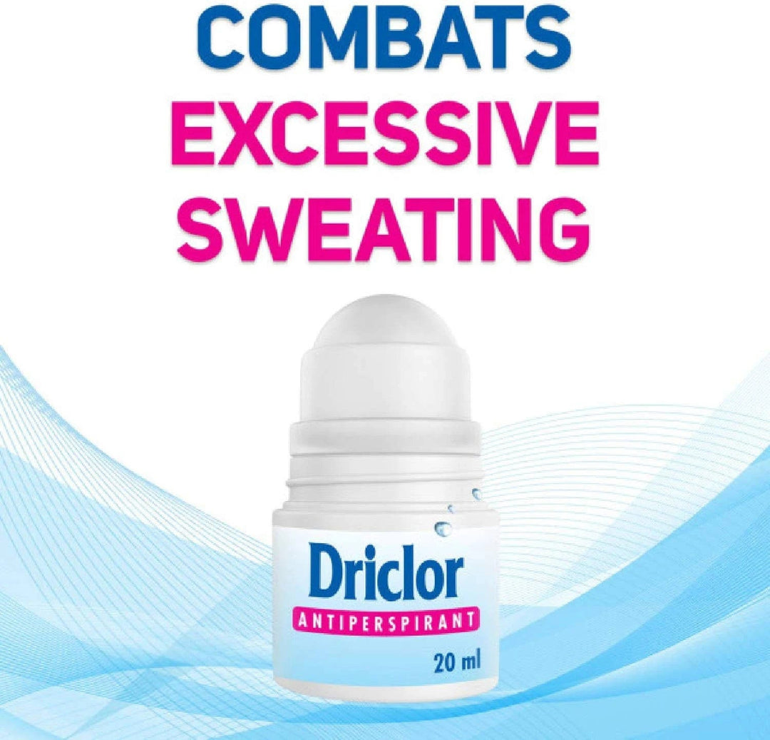 Driclor Antiperspirant Roll On Applicator 20ml Deodorant and Antiperspirant