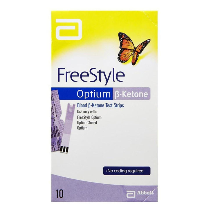 Freestyle Optium Beta Ketone Test Strips (10) Diabetes Care