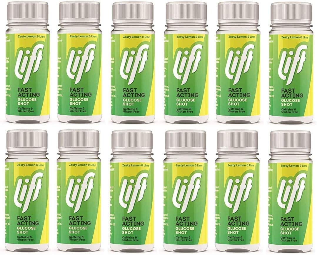 Lift Fast Acting Glucose Shot Zesty Lemon Lime (12x60ml) Diabetes Care