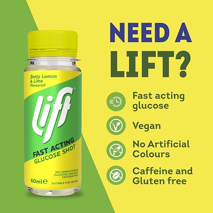Lift Glucose Fast Acting Shot - Zesty Lemon &amp; Lime 60ml Diabetes Care Lift Glucose Fast Acting Shot Lemon &amp; Lime 60ml | Ireland