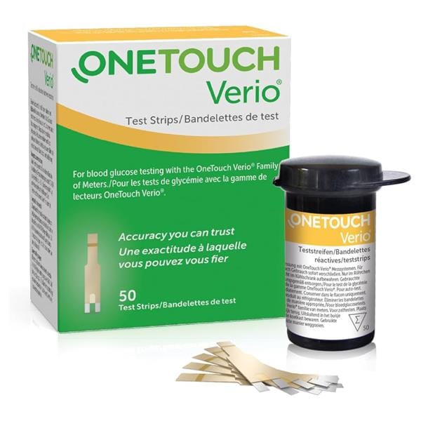 OneTouch Verio Test Strips 50 Diabetes Care OneTouch Verio Test Strips 50 | Blood Glucose Testing Ireland
