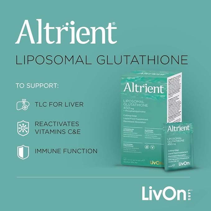 Altrient Liposomal Glutathione 450mg (30) Energy and Wellbeing