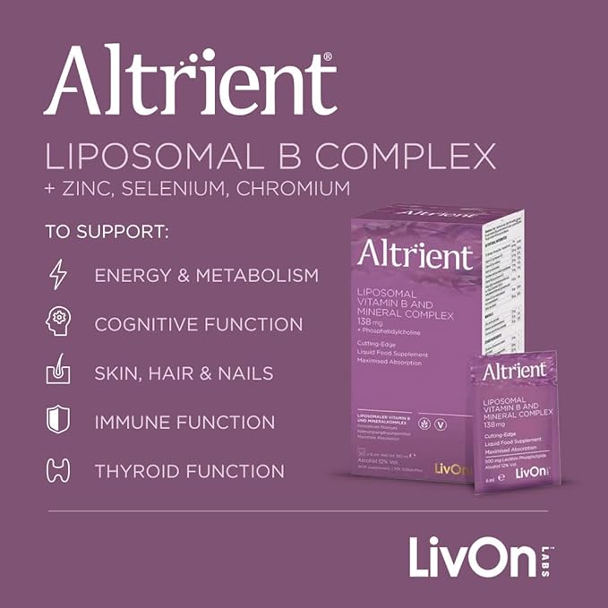 Altrient Liposomal Vitamin B Complex (30) Energy and Wellbeing