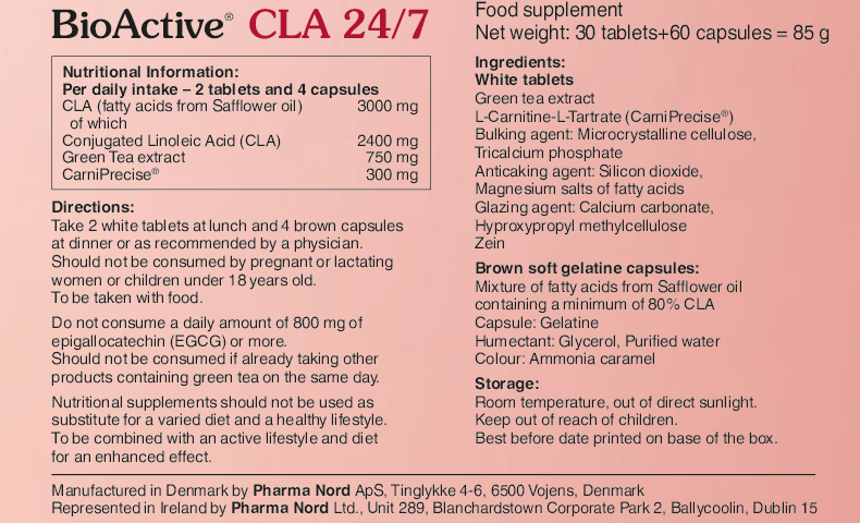 BioActive CLA 24/7 (60&30) Energy and Wellbeing