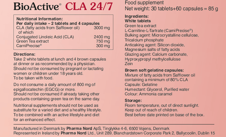 BioActive CLA 24/7 (60&30) Energy and Wellbeing