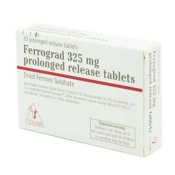 Ferrograd Iron Prolonged Release Tablets (30) Energy and Wellbeing PA1235/001/001