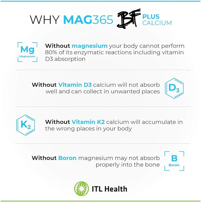 MAG365 Magnesium BF Plus Calcium (210g) | Mag365 Ireland Energy and Wellbeing