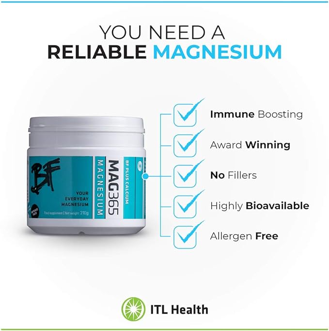 MAG365 Magnesium BF Plus Calcium (210g) | Mag365 Ireland Energy and Wellbeing