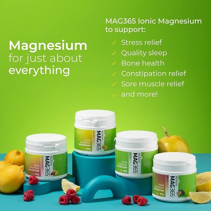 MAG365 Magnesium Passion Fruit 150g Energy and Wellbeing MAG365 Magnesium Passion Fruit 150g | Magnesium Citrate Powder | Lir Pharmacy