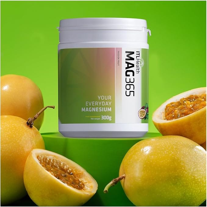 MAG365 Magnesium Passion Fruit 300g Energy and Wellbeing MAG365 Magnesium Passion Fruit 300g | Sleep &amp; Relaxation Support