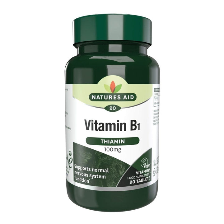 Natures Aid Vitamin B1 ~ Thiamine 100mg (90) Energy and Wellbeing