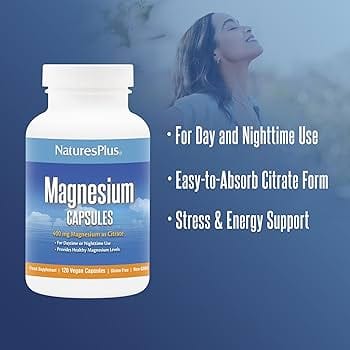 Natures Plus Magnesium Capsules 120 Energy and Wellbeing Natures Plus Magnesium Capsules 120 | 400mg Magnesium Ireland