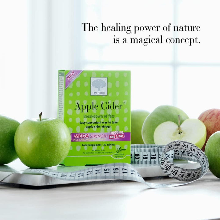 New Nordic Apple Cider 1,000mg Mega Strength (30) Energy and Wellbeing