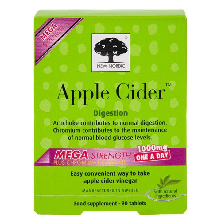 New Nordic Apple Cider 1,000mg Mega Strength (90) Energy and Wellbeing