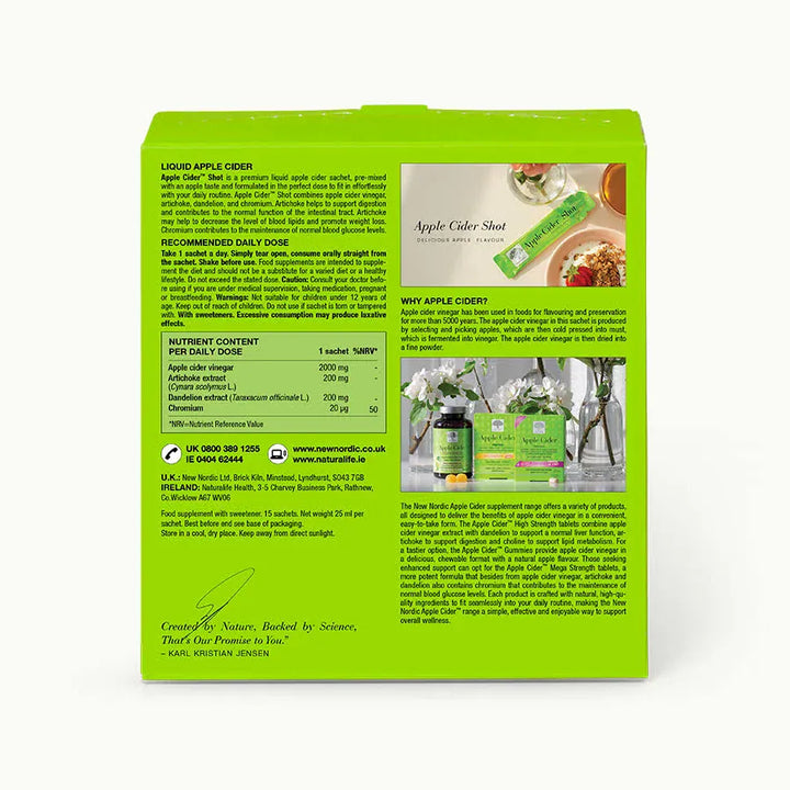 New Nordic Apple Cider Shot Max Strength 15s Energy and Wellbeing New Nordic Apple Cider Shot Max Strength 15s