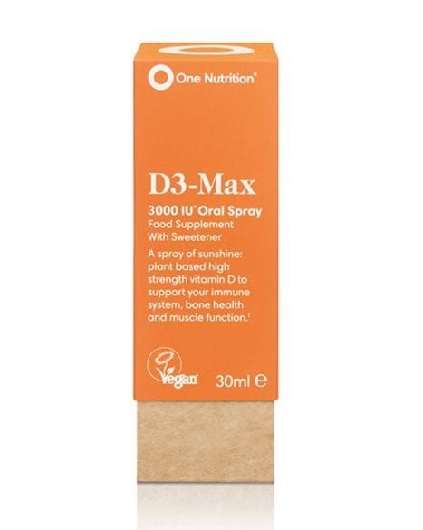 One Nutrition - D3 Max 3000IU Oral Spray (30ml) Energy and Wellbeing